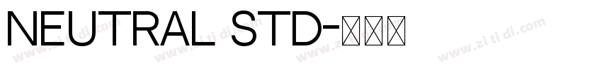 Neutral Std字体转换